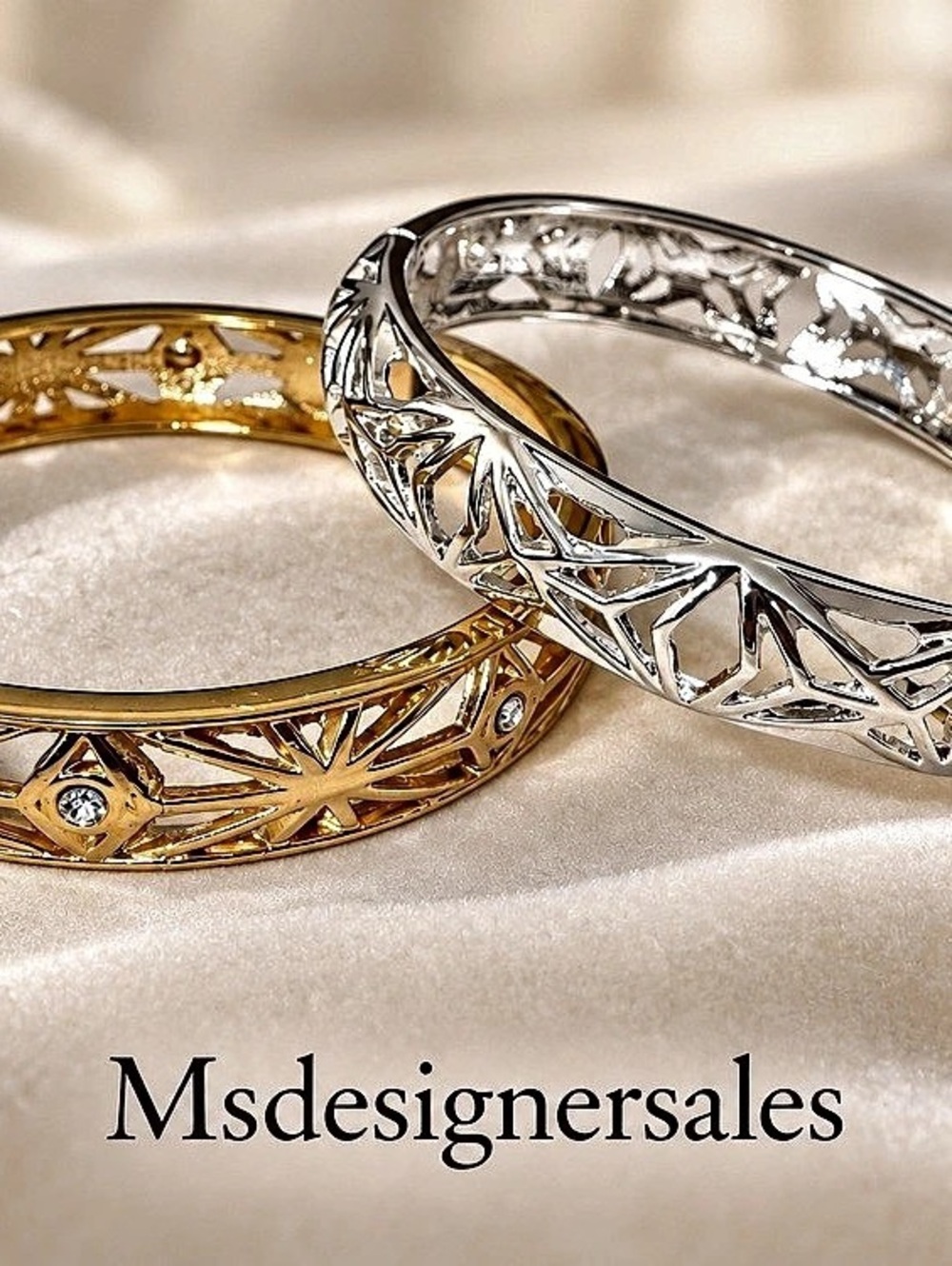 Gold & Silver Geometric Bracelet Set NWT 328